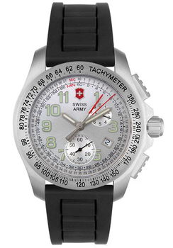Men's Ground Force Chronograph Black Rubbermen 