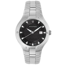 Men's Swiss Stainless Steel Black Dialmen 