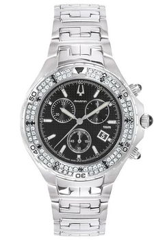 Men's Swiss Chronograph Stainless Steel Diamondmen 