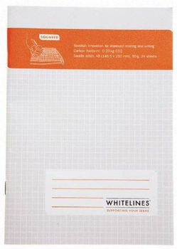 Whitelines Saddle Stitch A5 Squaredwhitelines 