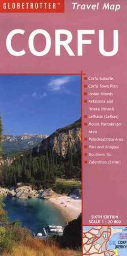 Globetrotter Travel Map Corfuglobetrotter 