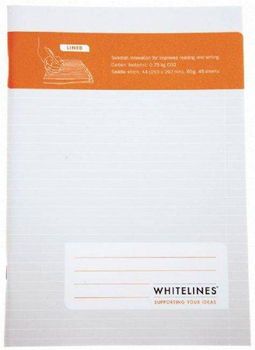 Whitelines Saddle Stitch A4 Linedwhitelines 
