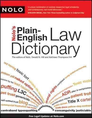 Nolo's Plain-English Law Dictionarynolo 