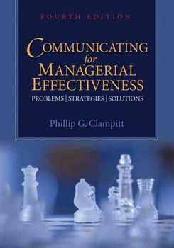 Communicating for Managerial Effectivenesscommunicating 
