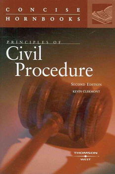 Principles of Civil Procedureprinciples 