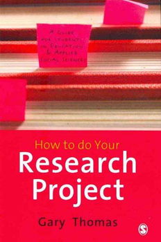 How to Do Your Research Projectresearch 