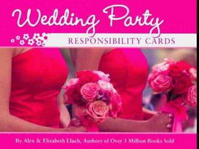 Wedding Party Responsibility Cardswedding 