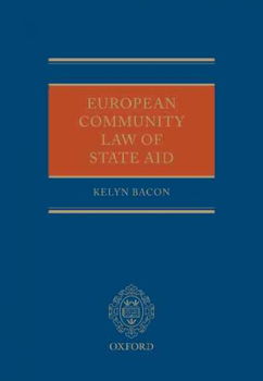 European Community Law of State Aideuropean 