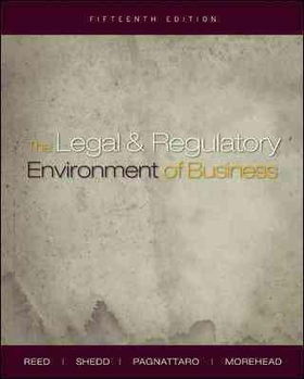 The Legal and Regulatory Environment of Businesslegal 