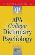 APA College Dictionary of Psychologyapa 