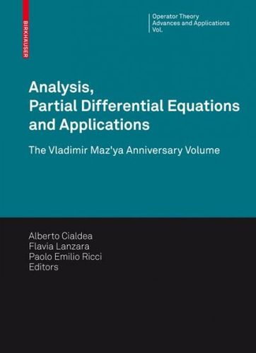 Analysis, Partial Differential Equations and Applicationsanalysis 
