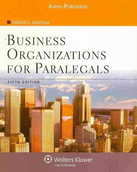 Business Organizations for Paralegalsbusiness 