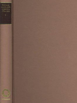 Thomas Paine and America 1776-1809thomas 