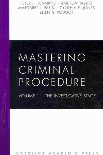Mastering Criminal Proceduremastering 