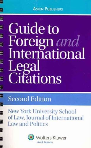 Guide to Foreign and International Legal Citationsguide 