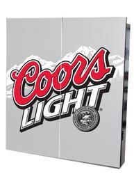 COORS LIGHT DART BOARD CABINET SET