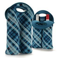 Two Bottle Tote - Plaid