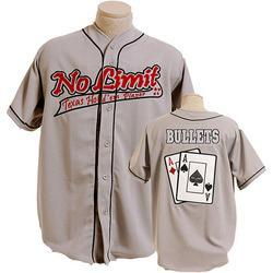 BULLETS POKER JERSEY GRAY