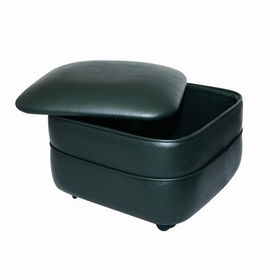 Hunter Vinyl Square storage ottoman