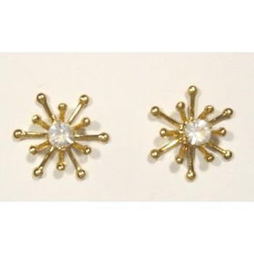 Snowflake / Star Pierced Earrings Case Pack 72snowflake 