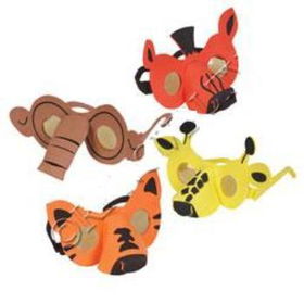 Zoo Animal Foam Sunglasses Case Pack 72zoo 