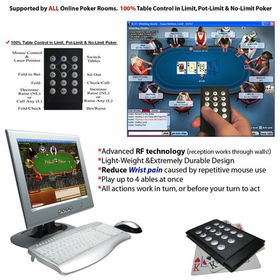 On-Line Poker Remote Control for Online Poker Lite Modelline 