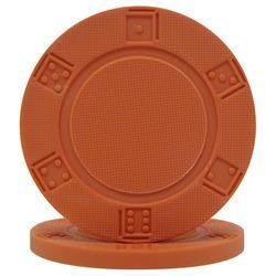 ORANGE 9.5 Gram Deluxe Dice Poker Chips