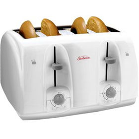 TOASTER, 4 SLICE, BAGEL, WHITE