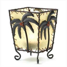 Tropical Palm Votive Holder Case Pack 1tropical 