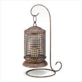 Copper Lattice Candle Lantern Case Pack 1