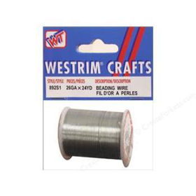 26 Gauge Silver Beading Wire Case Pack 144gauge 