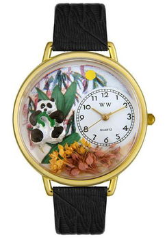 Panda Bear Theme Black Leatherpanda 
