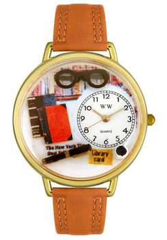 Book Lover Theme Light Brown Leatherbook 