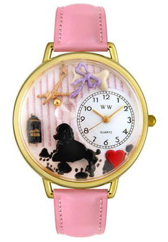 Women's Dog Groomer Theme Pink Leatherwomen 
