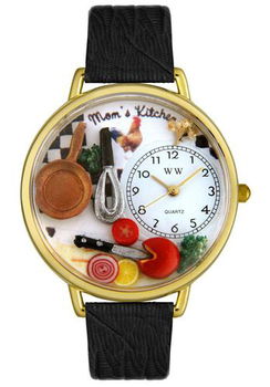 Women's Mom's Kitchen Theme Black Leatherwomen 