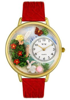 Women's Garden Fairy Theme Red Leatherwomen 