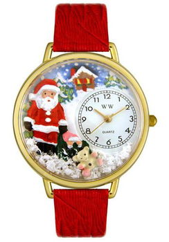 Christmas Santa Claus Theme Red Leatherchristmas 
