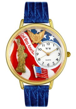 July 4th Patriotic Theme Blue Leatherjuly 
