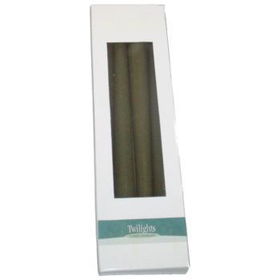 10" Twilights Green Taper Candles Case Pack 48
