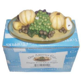 Elegant Fruit Oval Candle Topper 4 1/2" Case Pack 60elegant 