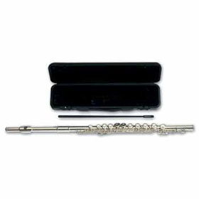 Maxam Silver Flute with Carrying Case Case Pack 1