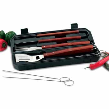 8pc Barbeque Set in Carrying Casechefmaster 