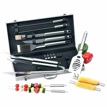 19pc All Stainless Barbeque Set