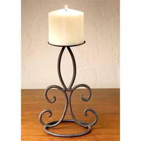 Luca Bella Home Round Base Fleur Pillar Holder Case Pack 1luca 
