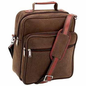 Gigi Chantal Brown Faux Leather Briefcase Case Pack 1gigi 