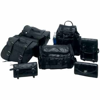 Diamond 7pc Buffalo Leather Motorcycle Luggage Set