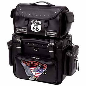 Diamond Plate 2pc Motorcycle Tour Bag Set Case Pack 1diamond 