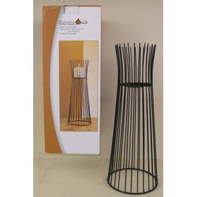 Metal Fence Design Candle Holder Case Pack 9