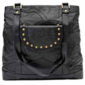 Embassy Black Design Genuine Leather Shoulder Bag Case Pack 1