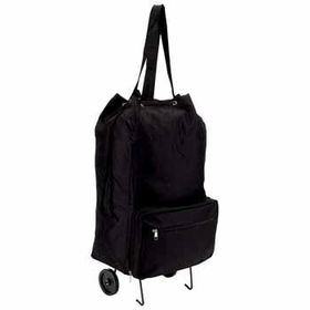 Maxam Black Folding Shopping Bag Case Pack 1
